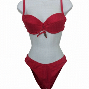 DARK PINK JANINE ROBIN EUROPEAN BIKINI SIZE 34 A/B cup & Medium bottom